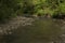Udava river in national park Poloniny in summer monring near Osadne village