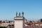 Udine - Close up view of Venetian style clock tower Torre dell\\\'Orologio on square Piazza della Liberta