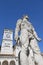 Udine, statue of Hercules with clock tower