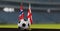 UEFA 2024 Soccer Norway vs Georgia European Championship Norway and Georgia with soccer ball. 3d work. Yerevan, Armenia - 2023