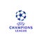 uefa champions league logo official championship vector