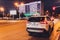 Ufa, Russia, 18 October, 2019 New Toyota RAV 4 Hybrid. Modern SUV transport vehicle.