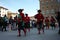 Uffizi flag. flag wavers of the city of florence