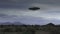 UFO 008: A Flying Saucer Hovers Over A Desert