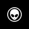 UFO alien saucer - unidentified flying object line art vector icon