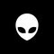 UFO alien saucer - unidentified flying object line art vector icon