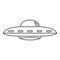 Ufo cosmic ship icon, outline style