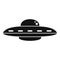 Ufo cosmic ship icon, simple style