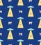 Ufo and cow pattern seamless. Alien flying saucer and cows background. Concept of extraterrestrial civilizations and Experiments