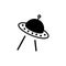 Ufo icon vector. astronomy illustration logo. spaceship symbol.