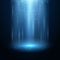 UFO light beam isolated. Vector illustration