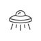 UFO object line outline icon