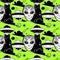 UFO seamless pattern. Invasion of aliens. Mystical symbol paranormal phenomena, first contact