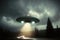 Ufo spaceship from another planet, generated ai