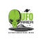 UFO zone, alien face and spaceship vector icon