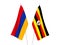 Uganda and Armenia flags