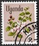 UGANDA - CIRCA 1969 : Cancelled postage stamp printed by Uganda, that shows Simple-spined Num-num Carissa edulis, a