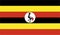 Uganda Flag Vector Illustration EPS