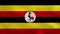 Ugandan dense flag fabric wavers, background loop