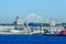 UGG Grain Terminal in East Vancouver with Mount Baker behind