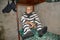 UGLICH, RUSSIA. A waxwork of the prisoner sitting on a bed in the camera. Museum of prison art