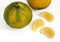 Ugly Grapefruit, citrus xtangelo, Fruits against White Background