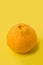 Ugly orange on a yellow background