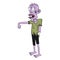 Ugly Purple Zombie People cartoon