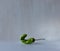 Ugly shaped organic vegetables. Deformed homegrown bell pepper  on white background