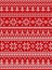 Ugly sweater Merry Christmas Happy New Year Vector illustration knitted background seamless pattern folk style scandinavian