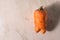 Ugly vegetables, carrots on a light background.funny monster carrot The concept of non-waste production in the food industry