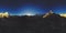 UHD 4K 360 VR of Mount Everest golden sunset time lapse. The sunlight on the peak