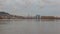 UHD 4k Time lapse of clouds over cityscape of Portland Oregon with water reflection along Willamette River