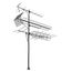 UHF VHF Television Antenna Isolated