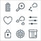 ui master line icons. linear set. quality vector line set such as box, gear, lock, filter, cloud, love, share, zoom in
