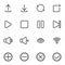 UI, UX line icons set
