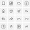 UI and UX, universal line icons set