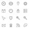 UI, Web essentials line icons set