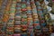 Uighur women\'s traditional and colorful bracelet jewelry on a vendor in the Grand Bazaar in Urumqi, Xinjiang, China