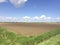 UK agriculture farm. Fenland landscape. Mablethorpe Lincolnshire