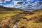 UK atlantic coast Sandymouth North Cornwall England UK on the south west coast path in colourful HDR