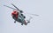 UK coastguard helicopter flying