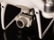 UK - Feb 2020: DJI Phantom 4 drone camera lens and landing gears black reflective surface