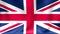 UK flag background. Animated waving Great Britain flag abstract. Background Seamless Looping Animation. 4K High