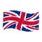 UK flag - Union Jack - grunge pencil drawing sketching