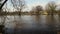 UK Flooded River in Yorkshire.