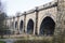 UK Lancaster March 13 2016 Close up of the Lune aqueduct near Lancaster