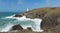 UK lighthouse Trevose Head North Cornwall coastline between Newquay and Padstow