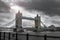 UK London bridges go over the River Thames