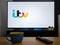 UK, March 2020: TV Television ITV logo catch up service